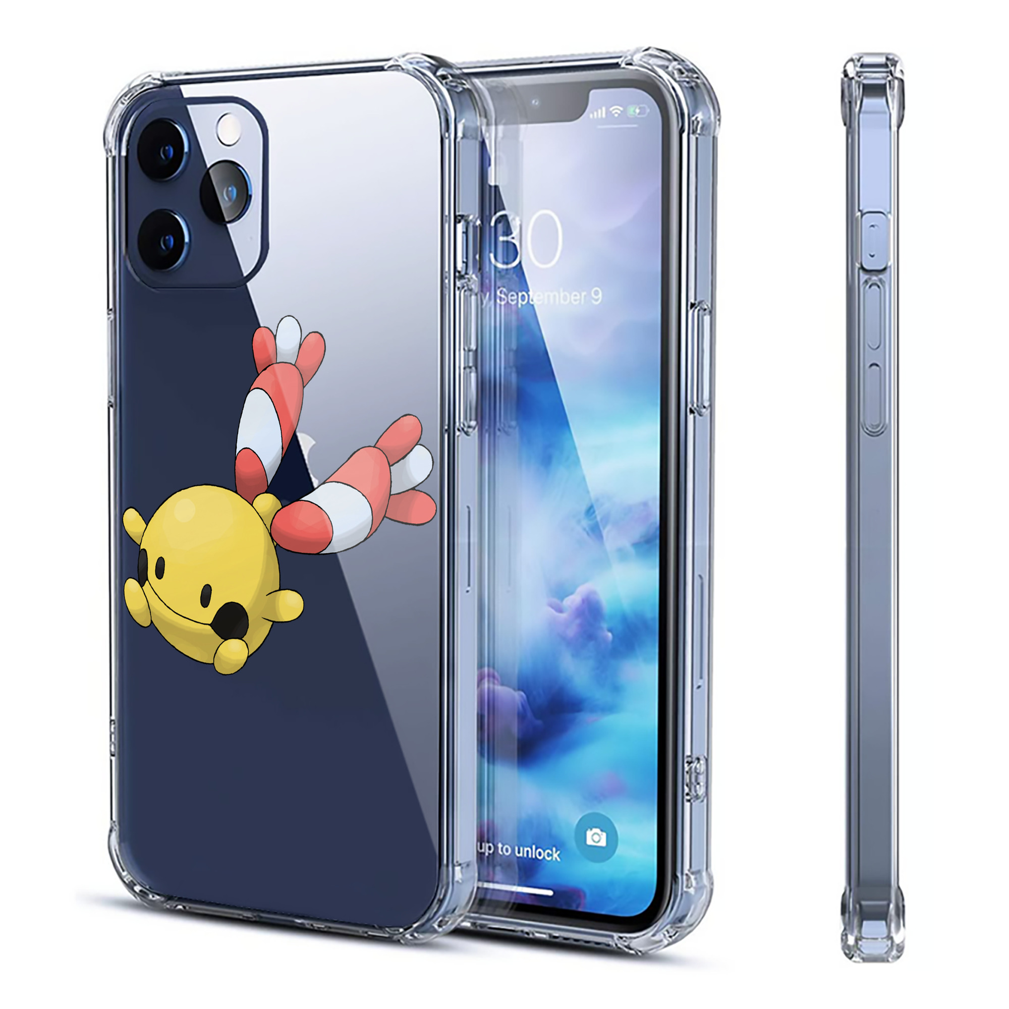 （画像用） ポケットモンスター Pokémon 【iPhone 12シリーズ対応】透明スマホケース（クリアソフトケース）